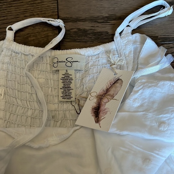 Jessica Simpson Small Juniors dress white boho - Picture 2 of 2